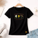 Camiseta Feminina Preta Deus faz Florescer