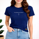 Camiseta Feminina Azul Tua Graça Me Basta
