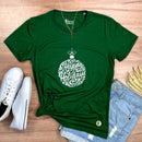 Camiseta Feminina Verde Happy Holidays
