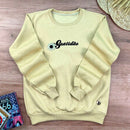 Moletom Caqui Girassol Gratidão