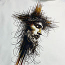 Moletom Canguru Com Capuz Off White Cristo Cruz