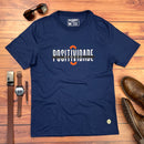 Camiseta Masculina Azul Positividade Sempre