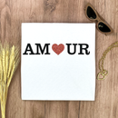 Camiseta Feminina Branca Amour