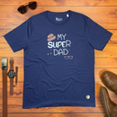 Camiseta Masculina Azul My Super Dad