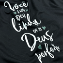 Camiseta Feminina Preta Você é Uma Ideia Linda