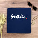 Camiseta Feminina Azul Gratidão!