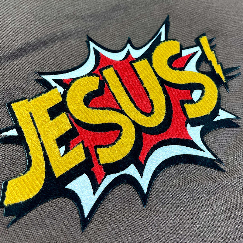 T-Shirt Infantil Marrom Boom Jesus