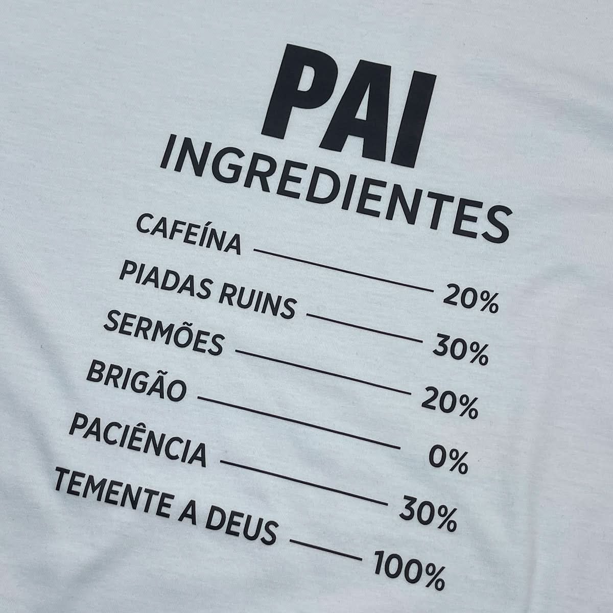 Camiseta Masculina Off White Pai Ingredientes