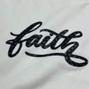 Moletom Off White Aplique Faith