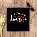 Camiseta Feminina Preta Love Coração