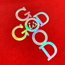Camiseta Masculina Vermelha God Is Good Detalhe