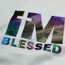 Moletom Off White Aplique Camaleão IM Blessed