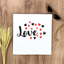 Camiseta Feminina Branca Love Coração