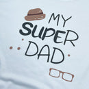 Camiseta Masculina Branca My Super Dad