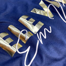 Camiseta Feminina Azul Ele Vive Em Nós