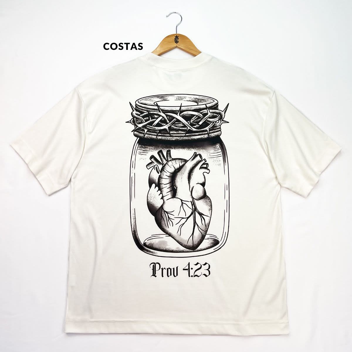 Oversized Off White Full Guarda Teu Coração Prov 4:23