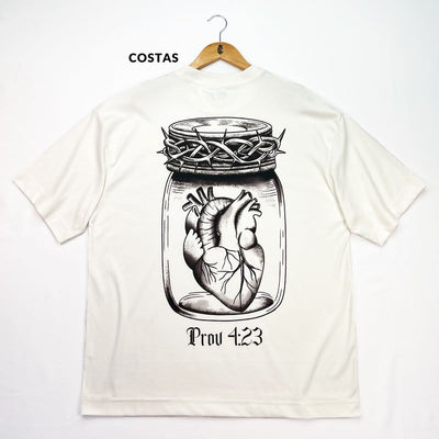 Oversized Off White Full Guarda Teu Coração Prov 4:23