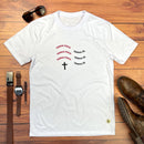 Camiseta Masculina Branca Tenha Foco Tenha Fé