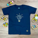 T-Shirt Infantil Azul Haja Luz