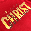 T-Shirt Infantil Vermelha The Birth Of Christ