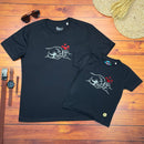 Kit Pai e Filho Preto Toque de Pai e Filho(a)