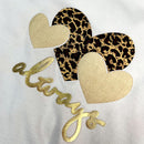 Camiseta Feminina Branca Aplique Always