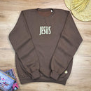 Moletom Marrom Jesus Cruz Glitter