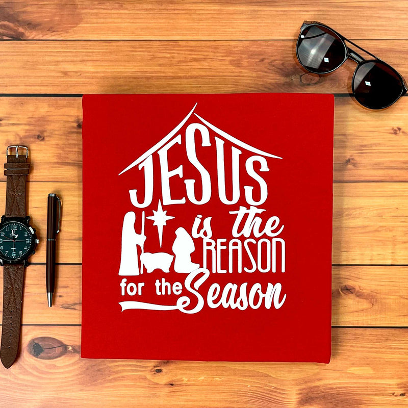 Camiseta Masculina Vermelha Jesus Is The Reason For The Casa