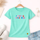 Camiseta Feminina Verde Menta Forte & Corajosa