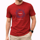 Camiseta Masculina Vermelha Timóteo Eles Podem, Você Não.