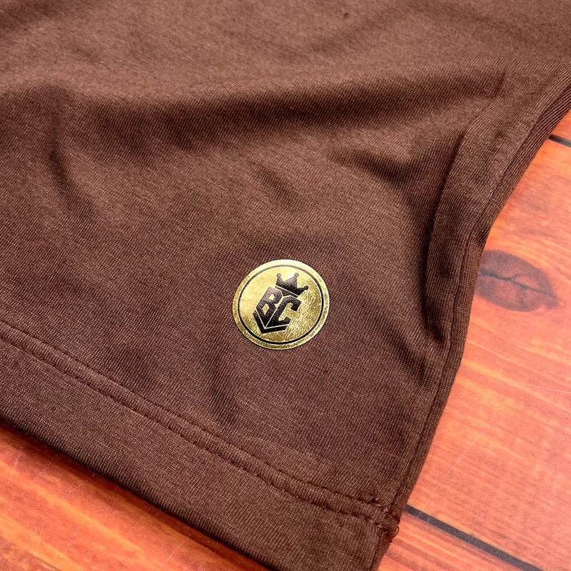 Camiseta Masculina Marrom + Perdão - Rancor