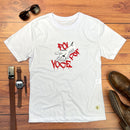 Camiseta Masculina Branca Foi Por Você Mão