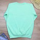 Moletom Verde Menta Aplique Jesus Glitter Dourado