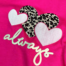 Camiseta Feminina Pink Aplique Always