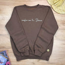 Moletom Marrom Confio Em Ti Jesus