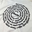 Camiseta Feminina Off White Oração Pai Nosso