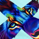 Camiseta Feminina Verde Menta Cruz Leão Azul