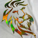 Camiseta Masculina Branca Aplique Leão Dourado