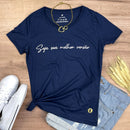 Camiseta Feminina Azul Seja Sua Melhor Versão