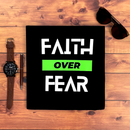 Camiseta Masculina Preta Faith Over Fear