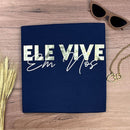 Camiseta Feminina Azul Ele Vive Em Nós