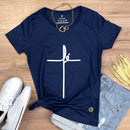 Camiseta Feminina Azul Fé