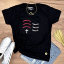 Camiseta Feminina Preta Tenha Foco Tenha Fé