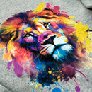 Moletom Cinza Leão Colorido