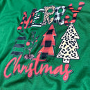 Camiseta Masculina Verde Merry Christmas Árvore