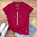 Camiseta Feminina Pink Cruz Prata Jesus Cristo
