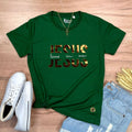 Camiseta Feminina Verde Jesus Lives In Me