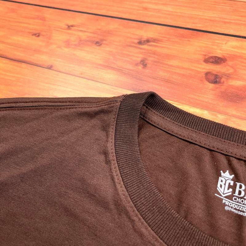 Camiseta Masculina Marrom Eu Faço Filhos Incríveis.