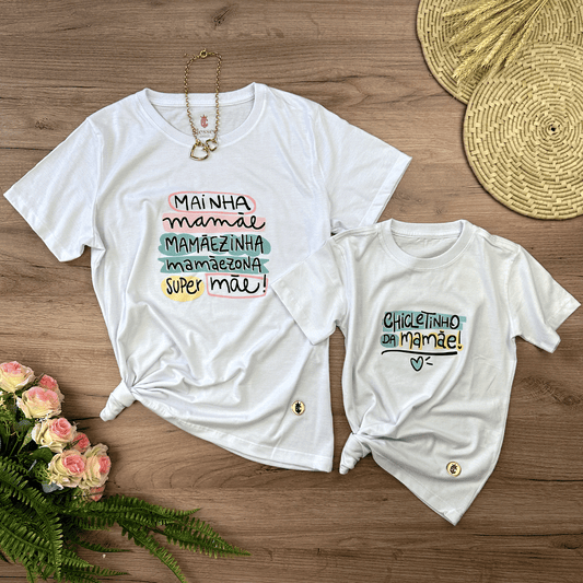 Kit Mãe e Filho Chicletinho da Mamãe Azul