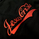 Moletom Preto Aplique Jesus Cristo Cola
